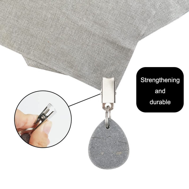 WHC Tablecloth Weights for Outdoor, Pack of 6 Tablecloth Clips