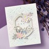 Spellbinders Luxe Backdrop and Border Embossing Folder, Clear