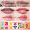 Set de 8 bálsamos labiales con sabor a frutas, Set