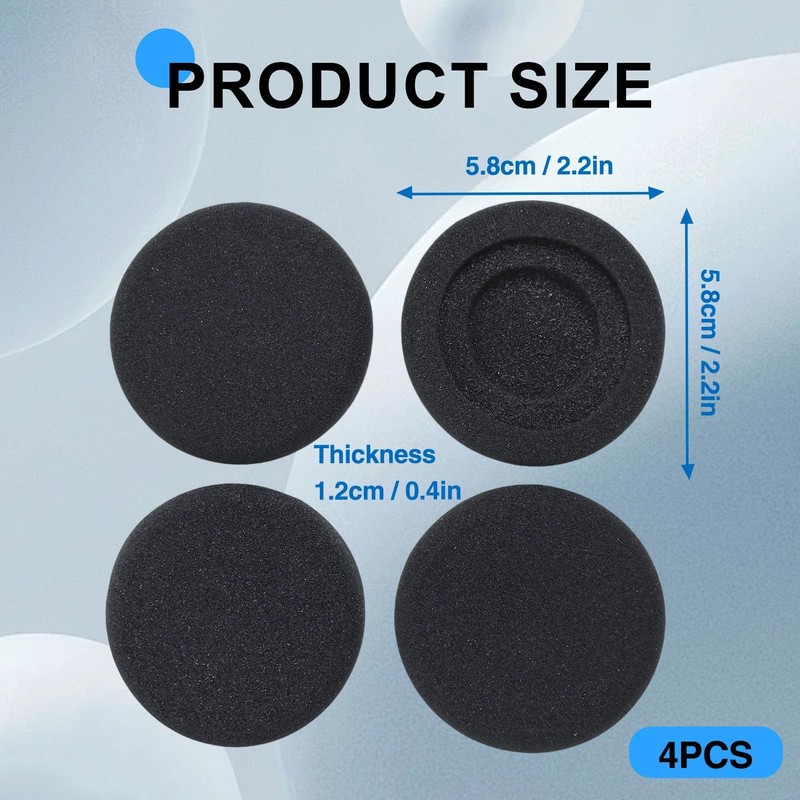 Annlpoy 4 x headphones, ear pads, headphone cover, comfortable, durable