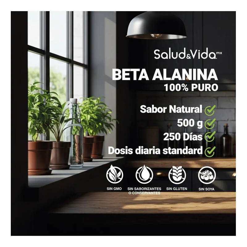Beta Alanina en Polvo 500 Gramos 100 Pura y Sin