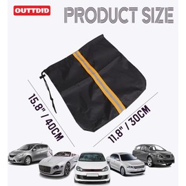 Side Mirror Covers Auto Rearview Protection, 6 Pieces Waterproof Vehicle Side View Mirror Cover Exterior Rear View Car Accessories with Drawstrings for Car Vehicle Winter