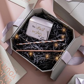 Shredded Paper Filling Material, Hillylolly Shredded Tissue Paper, Filling Material Gift 200 g, Gift Filling Paper, Easter Grass, Decorative Filling for Gift Box, Gift Basket (Black)