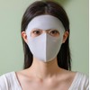 KC Certified UV Sun Protection Cool Mask Face Sunshade Hiking Mask Dark Gray 10ea