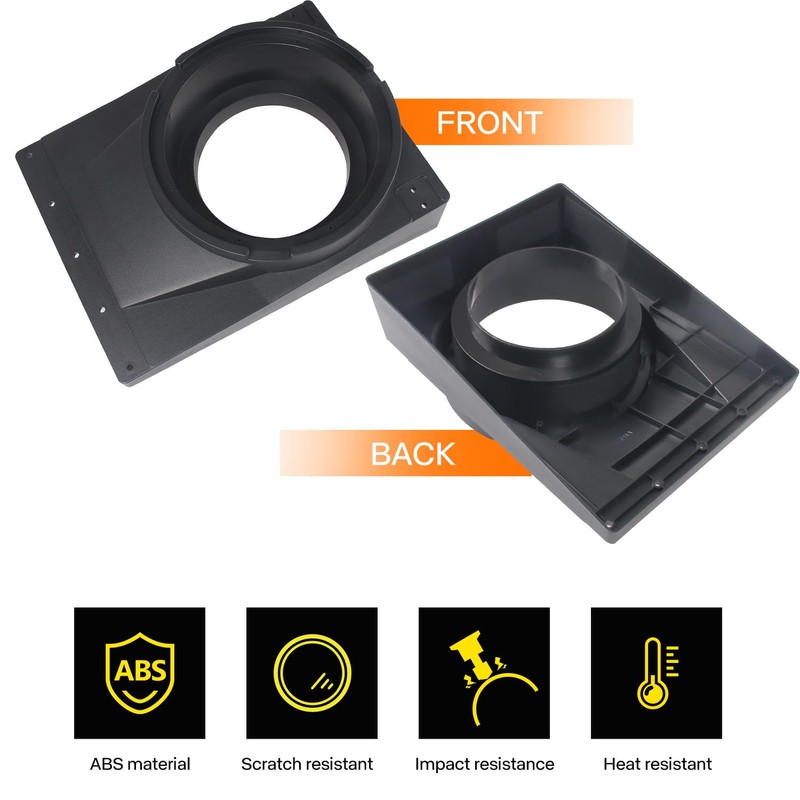 CUSAUTV 10" Under Seat Speaker Pod Panel for Maverick R,