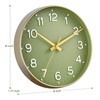 Roymnie Roymnie Wall Clock Green, Silent Wall Clocks Battery Operated