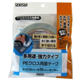 Sekisui Multi-Purpose PE Cloth Double-Sided Tape, 15 x 10