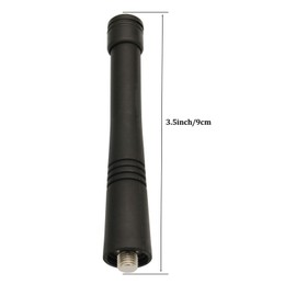 HAD9742A Stubby Antenna Compatible for Motorola CP200 CP200D HT1550 HT750 HT1250 HT600 GP300 GP340 GP88S GP380 GP328 P110 PR400 P1225 CT250 VHF 146-174 MHz 3.5 Inch (5 Pack)