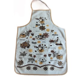 ACOUSMA Unisex Vintage Waterproof Apron Gold Chef Women Men Aprons for Home Kitchen, Restaurant, Coffee House