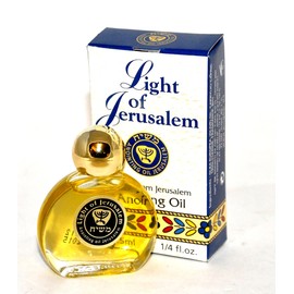 5 x Light of Jerusalem Anointing Oil 7.5 ml - 1/4 oz From The Holyland Jerusalem (5 bottles)