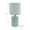 Ceramic Table Lamp with Shade Equator Mint Green