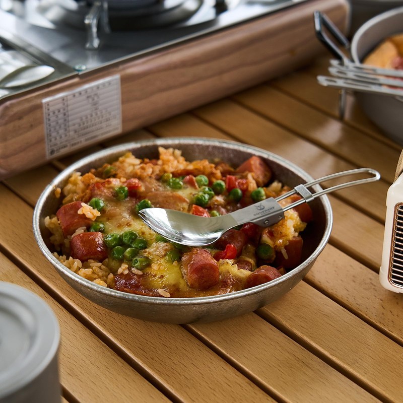 SILVERANT Titanium Camping Plate, Titanium Bowls Ultra Thick & Durable