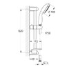 Grohe 28436002 Tempesta Classic 2.5 GPM 24" 4-Spray Shower Rail