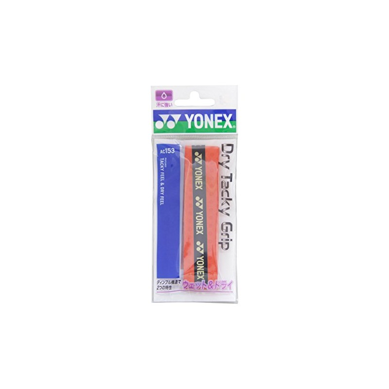YONEX AC153 212 Dry Tacky Grip (1 Piece), Bright Red