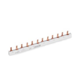 TONGOU Phase Rail 2-Pin 12-Way Busbar Max. 63A Busbar 230/415 V, Suitable for Residential and Commercial Buildings, Precision, Compactness