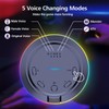 LIANGSTAR Gaming USB Microphone with 5 Voice Change, Mute Button,