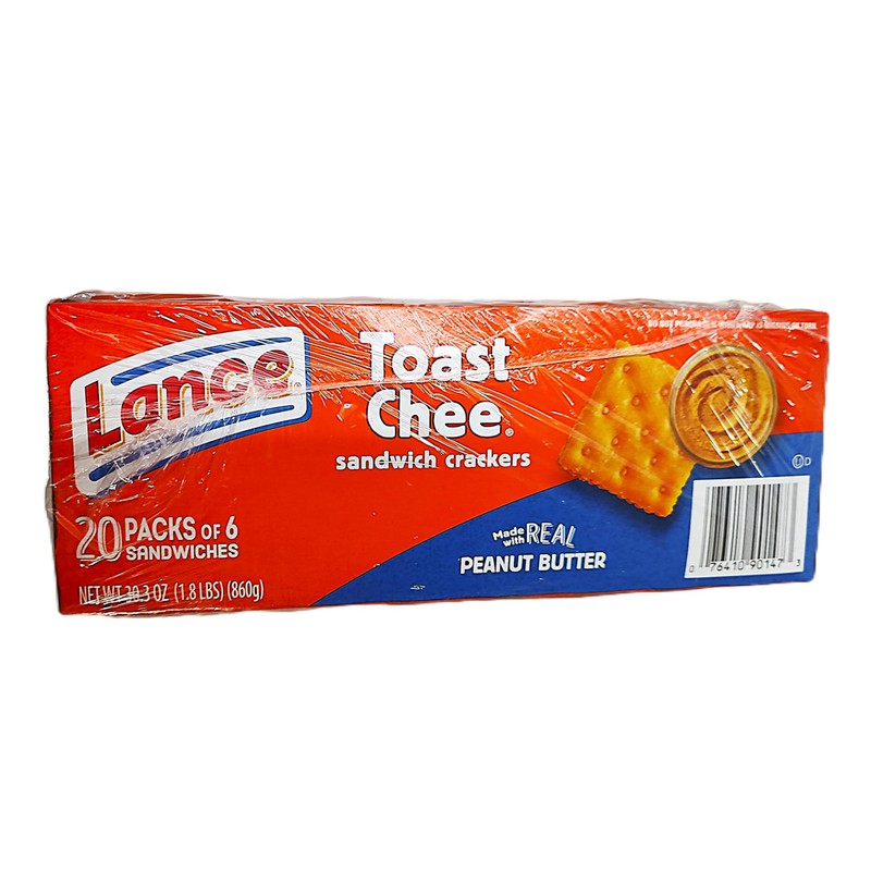 Lance Toast Chee Peanut Butter Crackers, 2 pack of 20