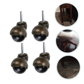GLEAVI 4 Pcs Brakeless Caster Stem Caster Wheel Office Computer Chair Caster Replacement Chair Wheel Heavy Duty Chair Wheel Replacement Chair Caster Office Caster Whee