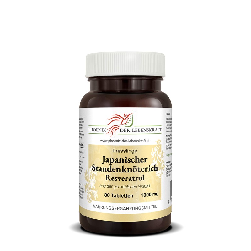 Japanese knotweed tablets, 600 mg active ingredient, Polygonum cuspidatum tablets,