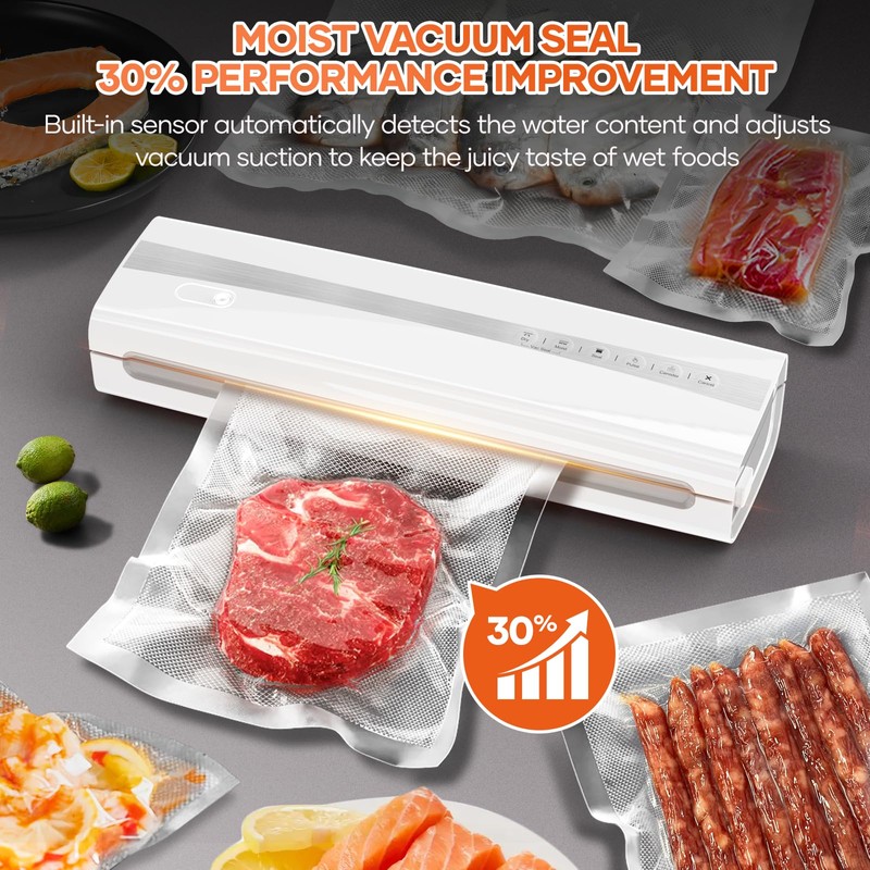 Powerful Vacuum Sealer Machine,Precision Vacuum Sealer Machine With Bag Cutter,Compact
