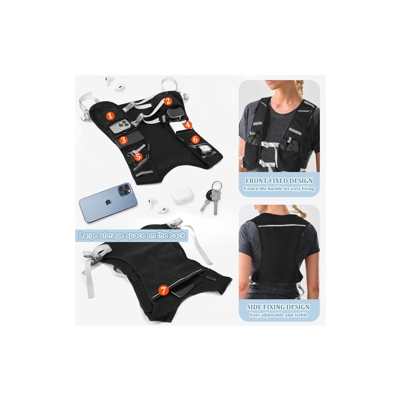 Running Vest Women's & Men's Hydration Vest Hydration Backpack Running