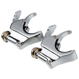 TCMT Chrome 41mm Windshield Screen Clamps Fits For Harley Softail Custom 1988-2010 Softail Standard 1999-2007 Night Train 1999-2009 Dyna Wide Glide 1993-2005 Wide Glide 2004-2005