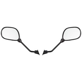 Bike Parts Center 6013 Motorcycle Mirror, No. 7: 0.3 inches (8 mm), Left and Right Set, Yamaha Motorized Scooter Oval