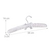 Relaxdays 10 x Satin Soft Padded 360° Rotating Hook Decorative