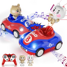 Toddler Remote Control Car - 2 Pack RC Cars for Toddlers