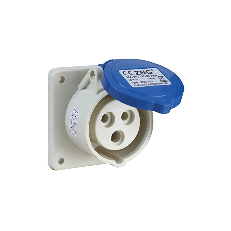 PRO ELEC PELB0124 16A, 230V, Panel Mount CEE Socket, 2P+E,