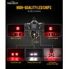 Partsam Wireless LED Trailer Light Kit, Square Portable Magnetic Stop