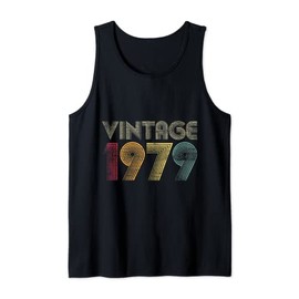 43rd Birthday Gift Year Anniversary Vintage 1979 Tank Top
