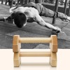 Bounabay Push Up Bars Stands, 1 Pair Wooden Parallettes Gravity