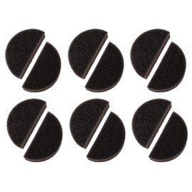 Face Painting Sponges Penta Angel 12Pcs Half Round Moon Detail Foam Sponges for Body Painting Make Up Crafts Art Pottery (Black Half Round)