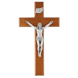 Trinity Church Supply Shroud of Turin Crucifix Wall Hanging Catholic Crosses for Home Decor Christian Decorative, 10 Inch Height