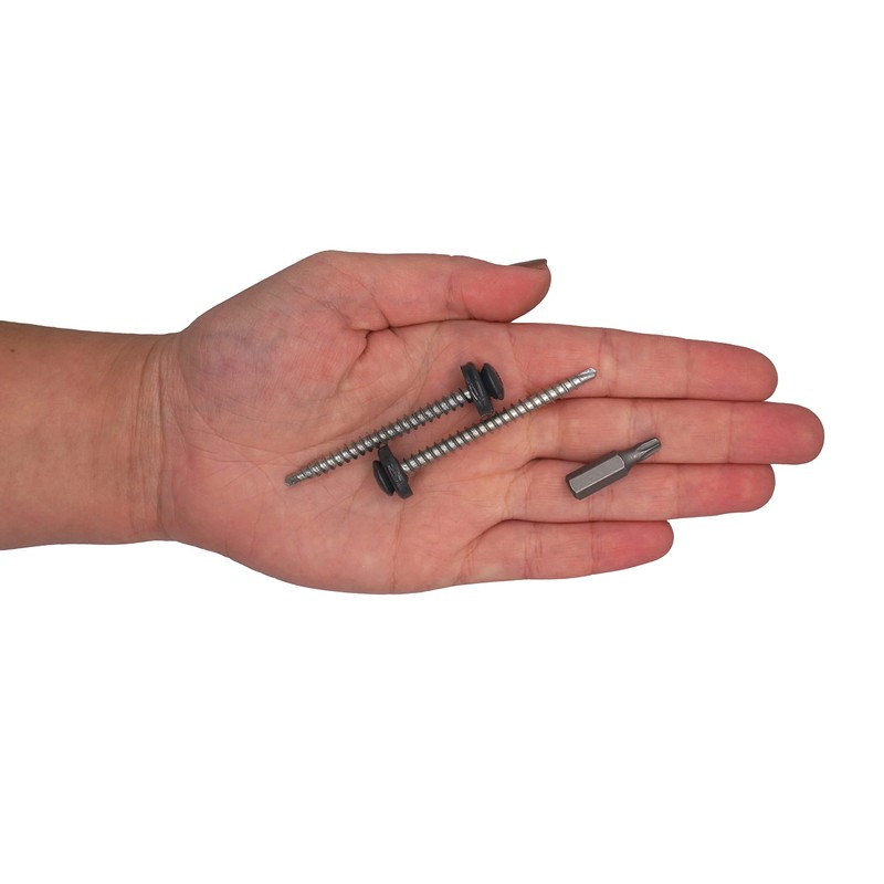SKIR'CO Pack of 40 Metal Roofing Screws 4.8 x 60