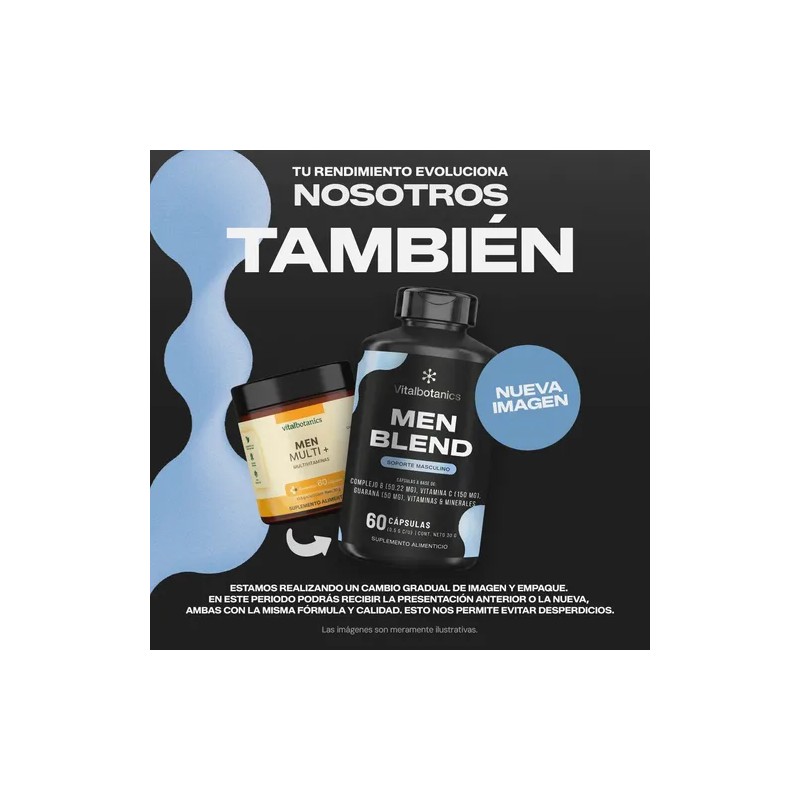 Vital Botanics Multivitamínico + Creatina Hombre 60 Cáps