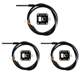 Gikfun DS18B20 Waterproof Digital Temperature Sensor with Adapter Module for Arduino Diy(Pack of 3 Sets) EK1183U