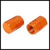 Hihaha 8pcs Orange Tire Stem Valve Caps Wheel Valve Covers