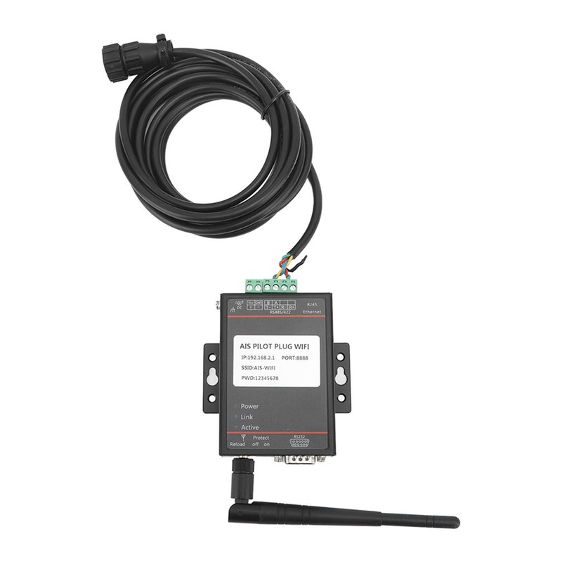 AIS Pilot Plug Cable Connector Aluminum Alloy Housing Strong Signal