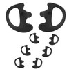 HELETUL Silicone Ear Mold for Walkie Talkie Surveillance Earpiece (Left