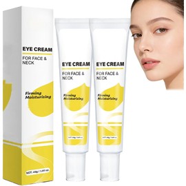 Eye Cream Retinol，for Face Neck, Wrinkle,Reduces Dark Circles Puffy,Moisturiser Smooth Quick Skin Care,for Women Men,Suitable for All Skin Types Day Night Use. (2pcs)