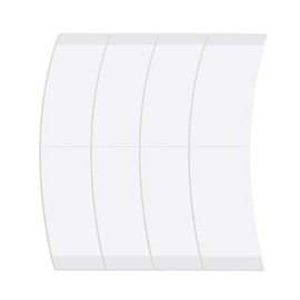 Kalolary Pack of 36 Lace Front Walker Tape Blue Liner Lace Front Support Tape Hair Extensions Replacement Tape for Hair Extensions Wigs and Hairpieces C Contour (White)