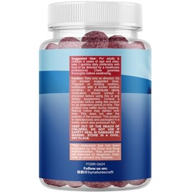 Kids Magnesium Gummies - Calm Relaxing Mg Citrate Supplement with Raspberry Flavor - Calm Magnesium Supplement for Nerve Health Muscles & Healthy Hear