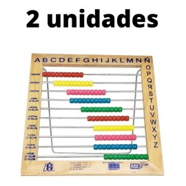 2 Abacos De Madera - Diviértete Con Tu Hijo Que Es Un Genio