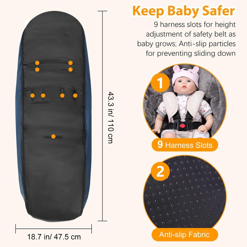 Zooawa Stroller Bunting Bag Universal, Waterproof Baby Stroller Footmuff, Christmas