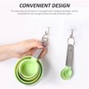 8 Pieces Measuring Spoons Set, 2 Hooks, Stainless Steel Measuring