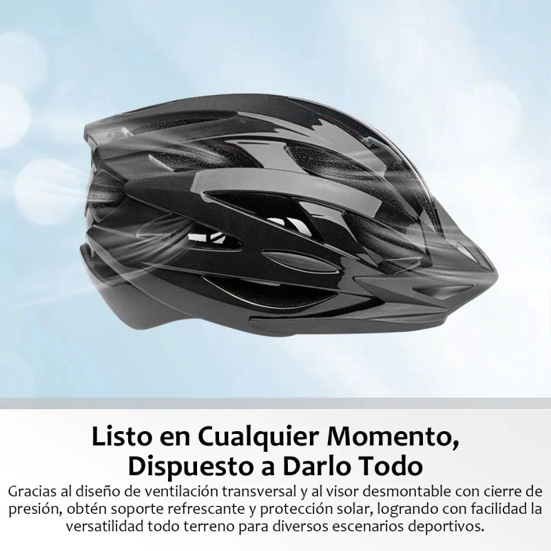 Casco Bicicleta In-mold Ligero 2 En 1 Ruta Y Montaña