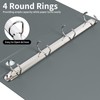 SOYIRI 4 Ring Binders,4 Pack D Ring Binder A4 for