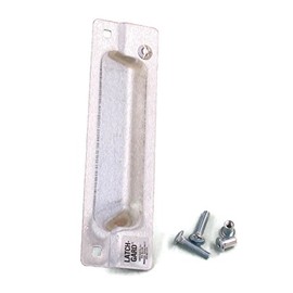 Latch Guard LG100Z Door Latch Protection Plate 3" x 11" for Out Swinging Doors with Mortise Lock, 12 Gauge Steel, Zinc Plated with Brushed Finish